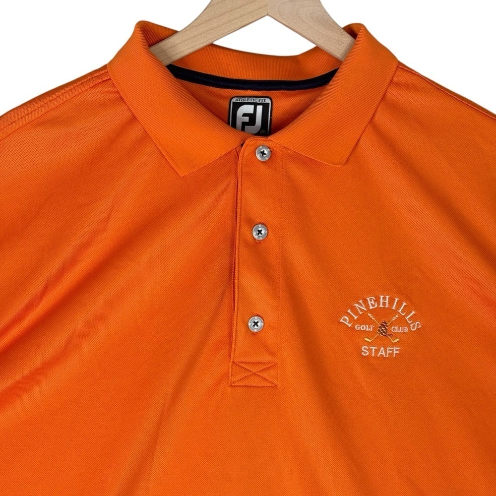 Footjoy Polo Mens XXL 2XL Athletic Fit Performance Golf Shirt Pinehills Staff